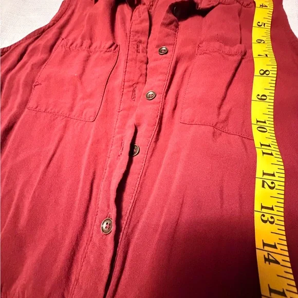 Universal Thread Rust Sleeveless Wide-Leg Jumpsuit with Drawstring - Picture 7 of 9